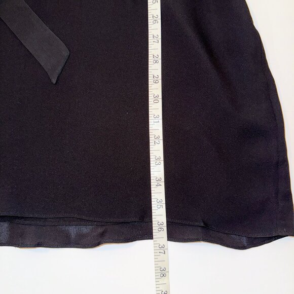 NWT Joie Leonore Shirt Dress Silk Button Down Tie Waist Black Caviar Career sz L - Picture 11 of 16